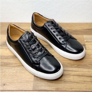 New JXSN Harrison sneakers black vegan leather size 9.5 men’s